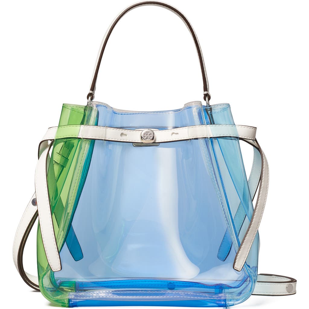 Tory Burch Tory Burch Colorblock Clear Bucket Bag