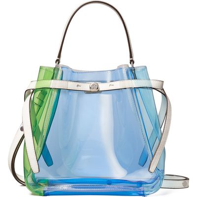 Tory Burch Tory Burch Colorblock Clear Bucket Bag