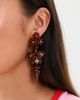 Tory Burch Tory Burch Curiosity Beaded Linear Earrings Tory Gold/Brown One - 3