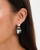 Tory Burch Tory Burch Curiosity Beaded Pearl Drop Earrings Tory Silver/Black One - 3