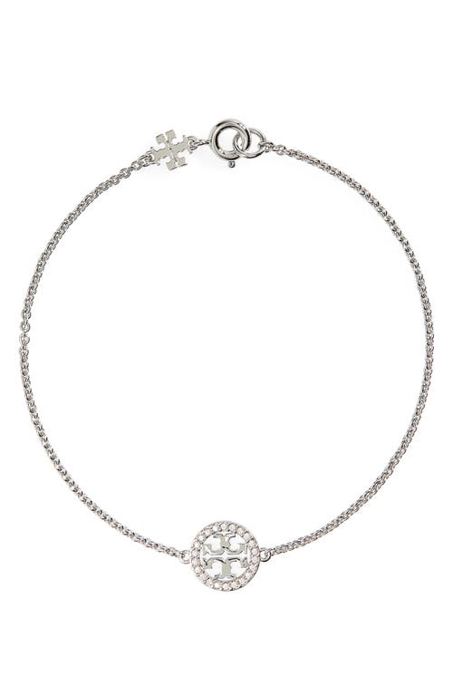 Tory Burch Tory Burch Delicate Icon Pavé Chain Bracelet
