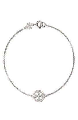Tory Burch Tory Burch Delicate Icon Pavé Chain Bracelet