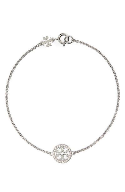 Tory Burch Tory Burch Delicate Icon Pavé Chain Bracelet