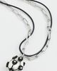 Tory Burch Tory Burch Double Strand Pearl Pendant Necklace Tory Silver/Black One - 2