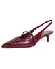 Tory Burch Tory Burch Double T Buckle Mary Jane Pumps Dark Raspberry - 1