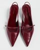 Tory Burch Tory Burch Double T Buckle Mary Jane Pumps Dark Raspberry - 4