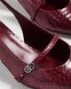Tory Burch Tory Burch Double T Buckle Mary Jane Pumps Dark Raspberry - 5