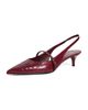 Tory Burch Tory Burch Double T Buckle Mary Jane Pumps Dark Raspberry - 6