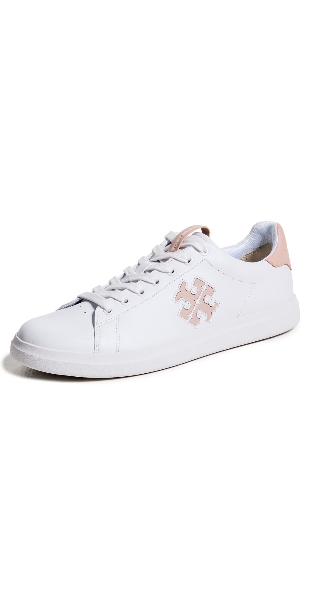 Tory Burch - Double T Howell Court Sneakers Titanium White / Shell