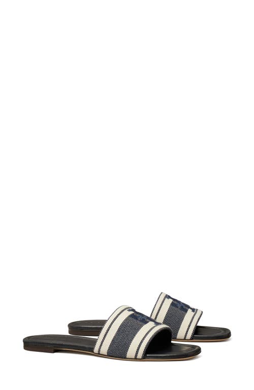 Tory Burch Tory Burch Double T Jacquard Slide Sandal