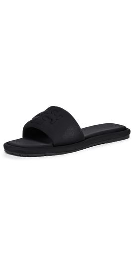 Tory Burch Tory Burch Double T Sport Slides Prefect Black Scuba