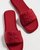 Tory Burch Tory Burch Double T Sport Slides Red Scuba - 5