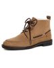 Tory Burch Tory Burch Duck Shearling Suede Ankle Boots WEATHERED OAK - 1