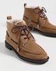 Tory Burch Tory Burch Duck Shearling Suede Ankle Boots WEATHERED OAK - 5