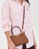 Tory Burch Tory Burch Eleanor Soft Mini Satchel Aged Tan One - 3
