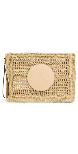 Tory Burch Tory Burch Ella Hand-Crocheted Pouch Natural One