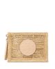 Tory Burch Tory Burch Ella Hand Crochet Straw Pouch - 1