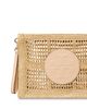 Tory Burch Tory Burch Ella Hand Crochet Straw Pouch - 4