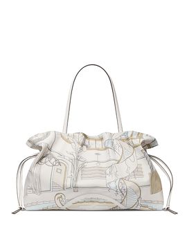 Tory Burch Tory Burch Ella Medium Printed Drawstring Tote Bag