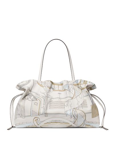 Tory Burch Tory Burch Ella Medium Printed Drawstring Tote Bag