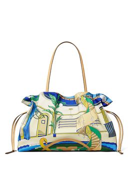 Tory Burch Tory Burch Ella Printed Drawstring Tote