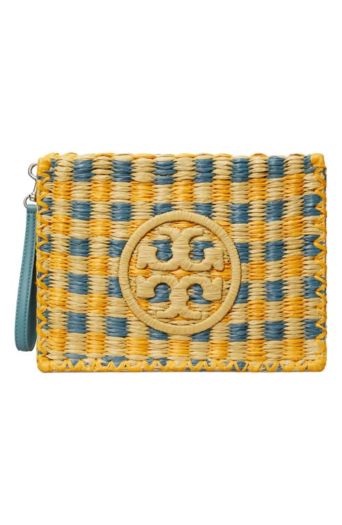 Tory Burch Tory Burch Ella Woven Raffia Wristlet