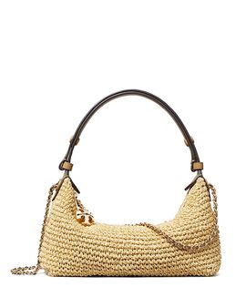 Tory Burch Tory Burch Fleming Crochet Straw Crossbody Bag