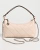 Tory Burch Tory Burch Fleming Distressed Pouchette Shoulder Bag Soft Pink One - 2