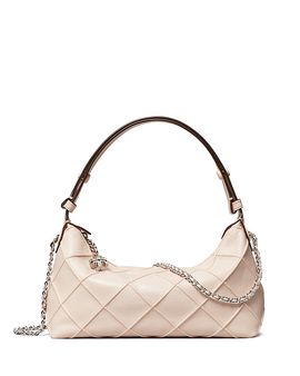 Tory Burch Tory Burch Fleming Quilted Distressed Leather Crossbody Bag
