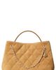 Tory Burch Tory Burch Fleming Quilted Suede Carryall Tote - 1
