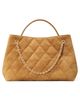 Tory Burch Tory Burch Fleming Quilted Suede Carryall Tote - 4