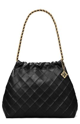 Tory Burch Tory Burch Fleming Soft Quilted Leather Hobo Bag