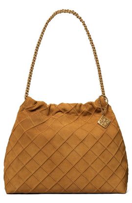Tory Burch Tory Burch Fleming Soft Suede Hobo Bag
