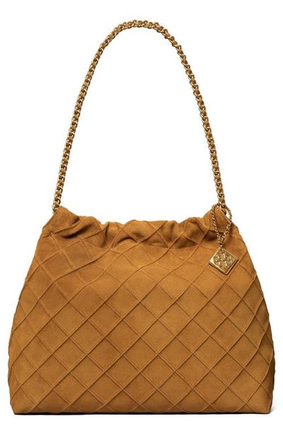 Tory Burch Tory Burch Fleming Soft Suede Hobo Bag