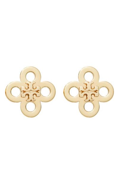 Tory Burch Tory Burch Forget Me Not Clover Stud Earrings