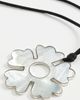 Tory Burch Tory Burch Forget Me Not Cord Necklace Light Silver/Ivory One - 6