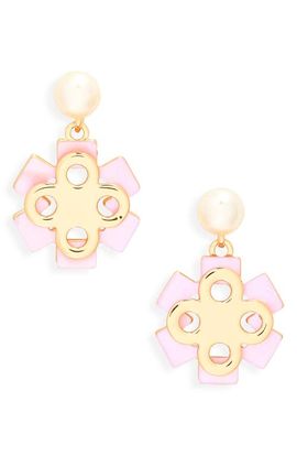 Tory Burch Tory Burch Forget Me Not Faux Pearl Drop Earrings