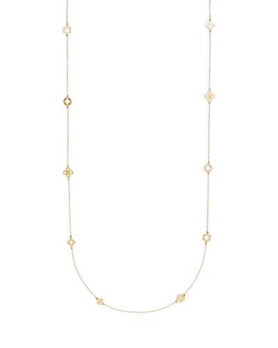 Tory Burch Tory Burch Forget Me Not Flower Strand Necklace, 38.2