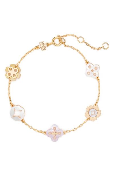Tory Burch Tory Burch Forget Me Not Mother of Pearl Bracelet