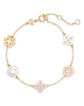 Tory Burch Tory Burch Forget Me Not Mother Of Pearl Flex Bracelet