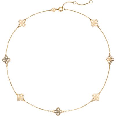 Tory Burch Tory Burch Forget Me Not Pavé Necklace