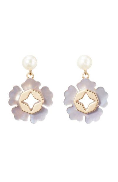 Tory Burch Tory Burch Forget Me Not Pearl Drop Earrings