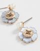 Tory Burch Tory Burch Forget Me Not Pearl Drop Earrings Tory Gold / Blue One - 4