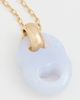 Tory Burch Tory Burch Gemini Link Pendant Necklace Light Brass/Blue One - 5