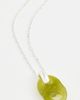 Tory Burch Tory Burch Gemini Link Pendant Necklace Light Silver/Green One - 2