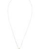 Tory Burch Tory Burch Gemini Link Pendant Necklace Light Silver/Green One - 6