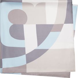 Tory Burch Tory Burch Geo Color Block Silk Square Scarf