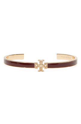 Tory Burch Tory Burch Icon Enamel and Pavé Cuff