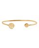 Tory Burch Tory Burch Icon Mother of Pearl Open Bangle Bracelet - 1