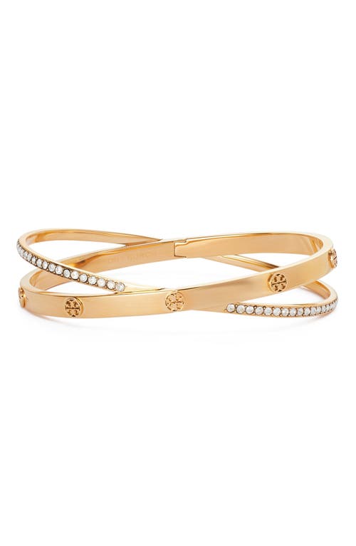 Tory Burch Tory Burch Icon Pave Crossover Bracelet